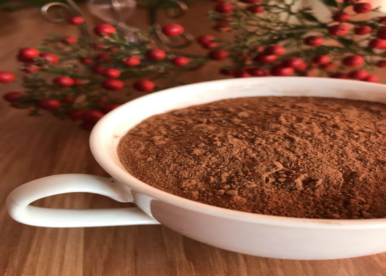 مسحوق الكاكاو صحية غير محلاة داكنة براون ، مسحوق الكاكاو الخبز Alkalized