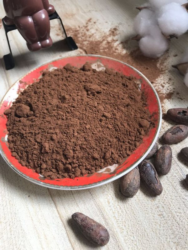 مسحوق الكاكاو صحية عالية الدهون الحرة مسحوق براون تتدفق للحلويات